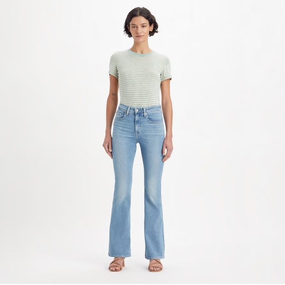 HIGH RISE FLARE WOMEN'S JEANS - Picture 2 of 5